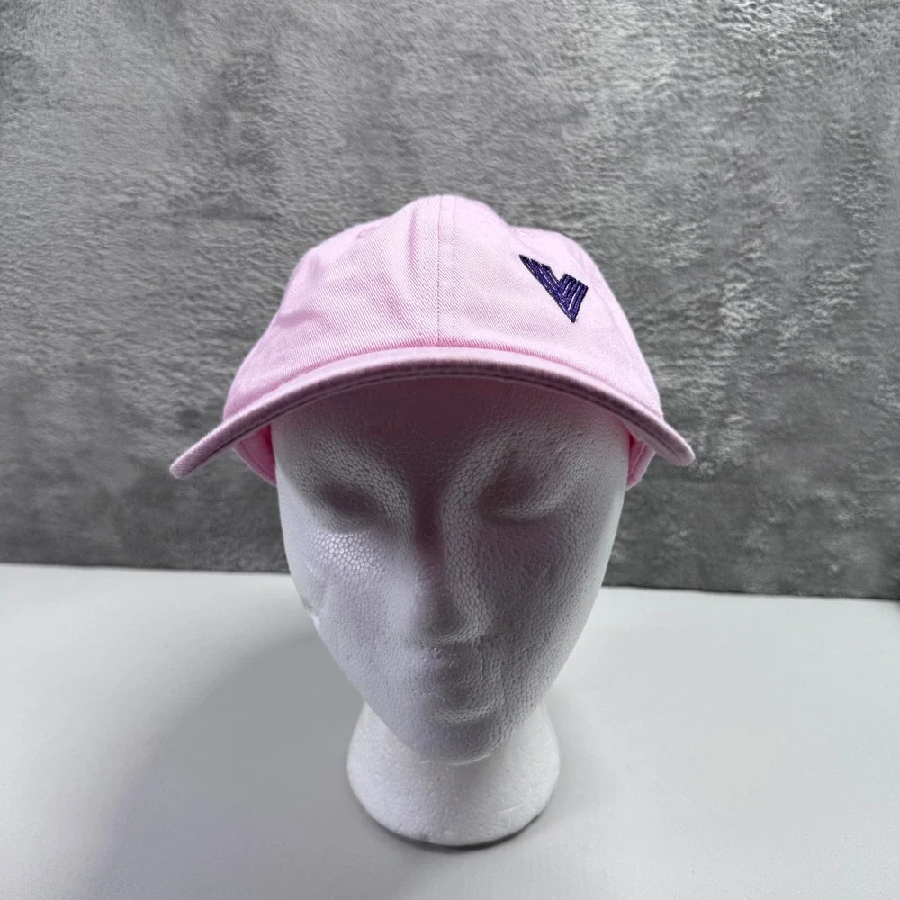 DALIX H-201 Light Pink Embroidery V Dad Hat Baseball Cap Mens Adjustable